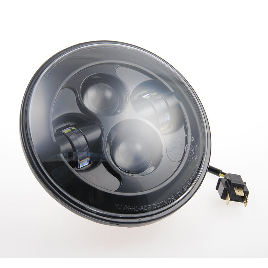 Cult-Werk 7" LED headlight, black Touring