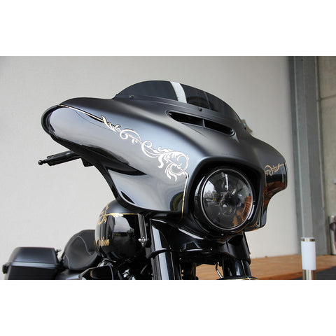 Cult-Werk 7" LED headlight, black Touring